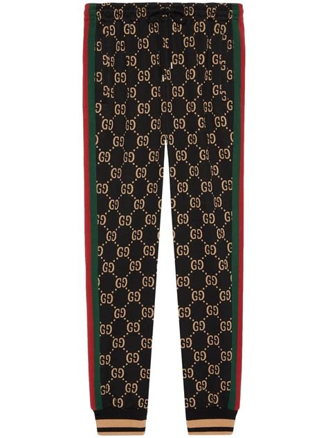 pantaloni gucci uomo con logo